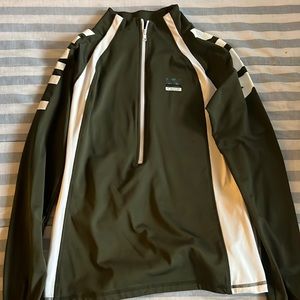 Pink 3/4 Zip Up Sports Long Sleeve